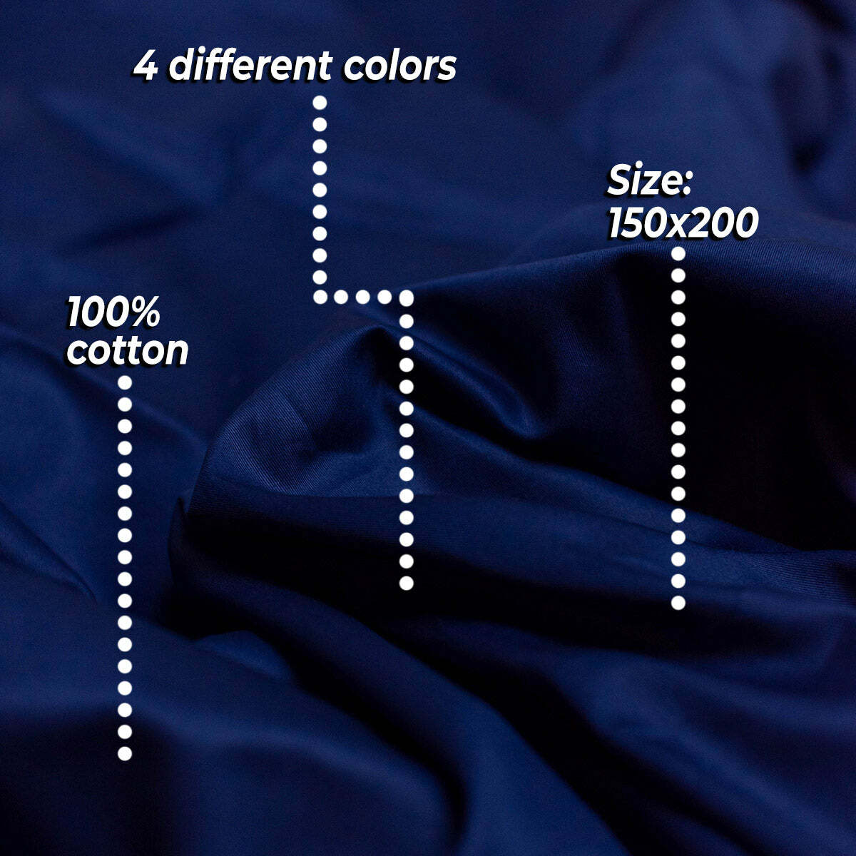 
              Polar Night Cotton duvet cover, 150x200cm